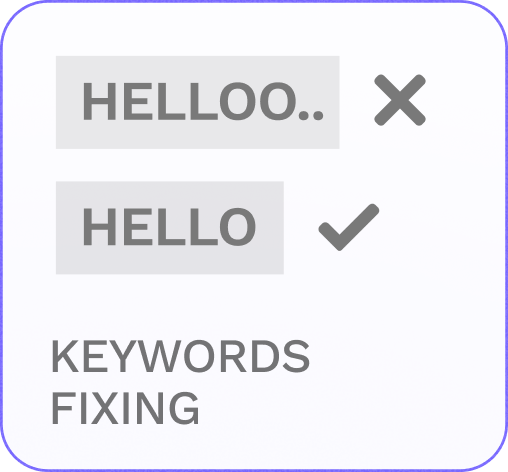Keywords Fixing